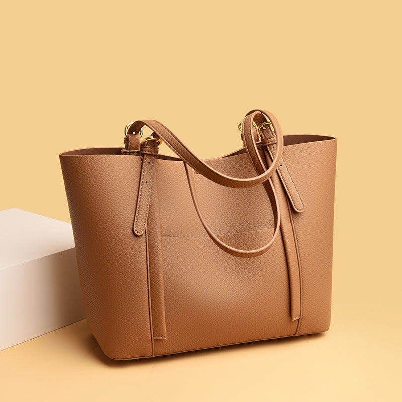 Women's Pattern Wings Mother Elegant Commuter Genuine Shoulder Bags