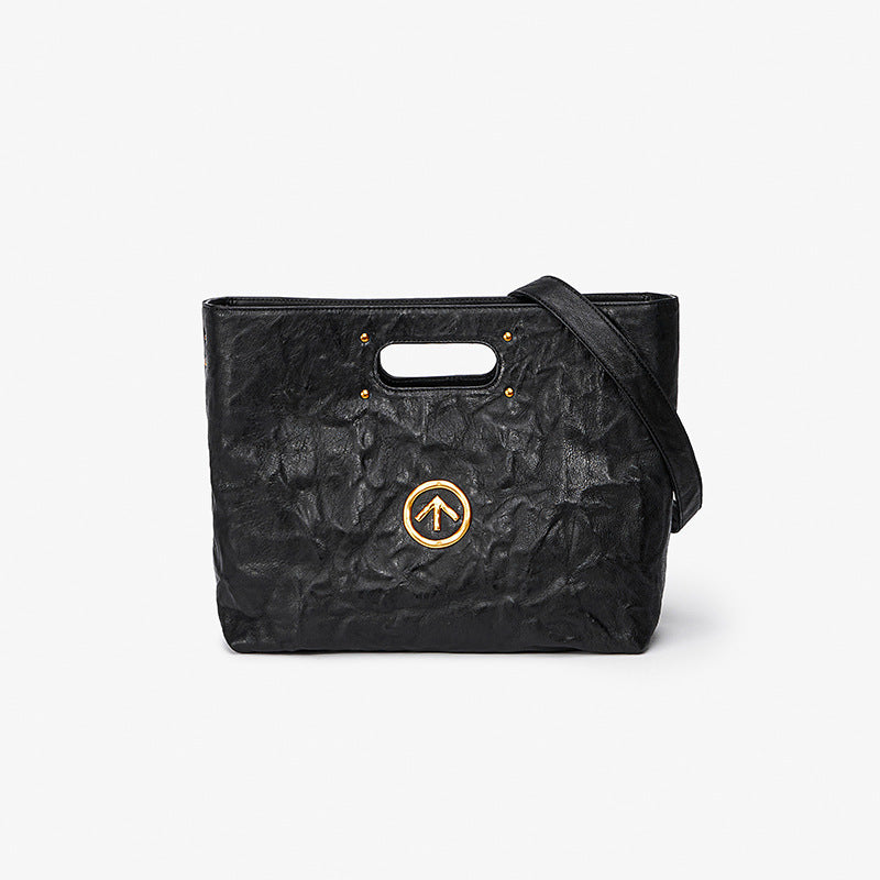 Italian Sheepskin Trendy Cool Large Capacity Tote Bags