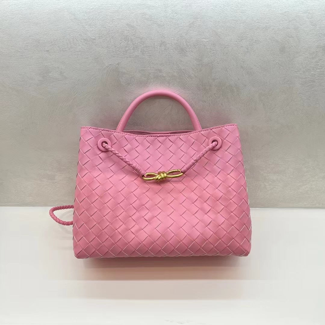 Fashion Woven Large Capacity Versatile Rhombus Tote Bags