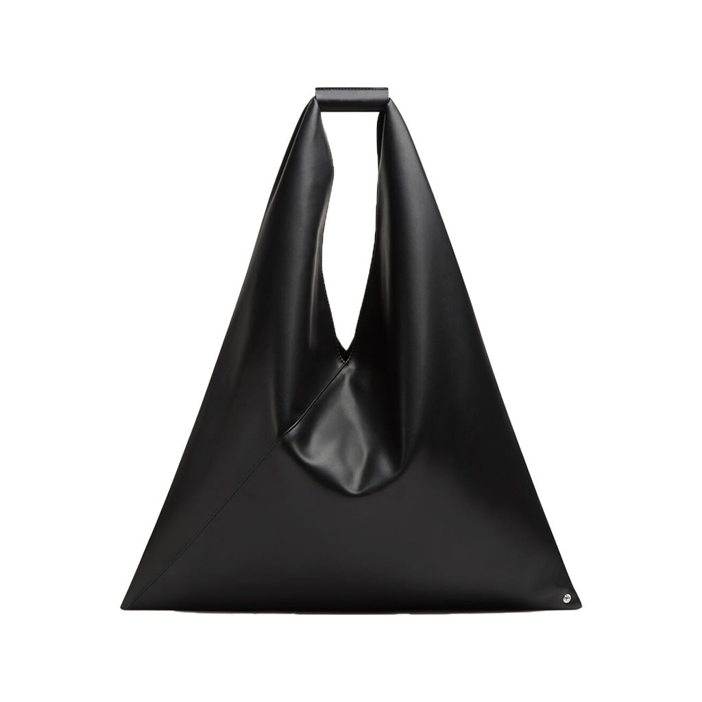 Women's Niche Cowhide Underarm Idle Style Garbage Bags