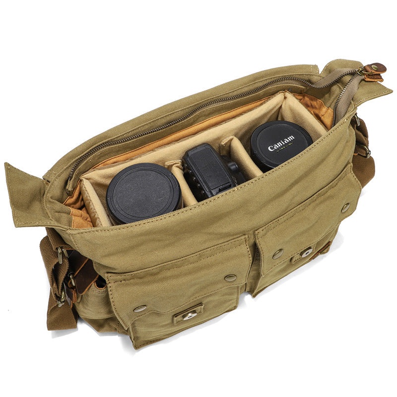Men's S. C. Cotton Canvas Graphy Canon Bags