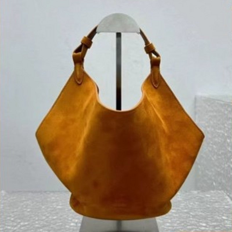 Women's Matte Leather Suede Dumpling Niche Shoulder Bags