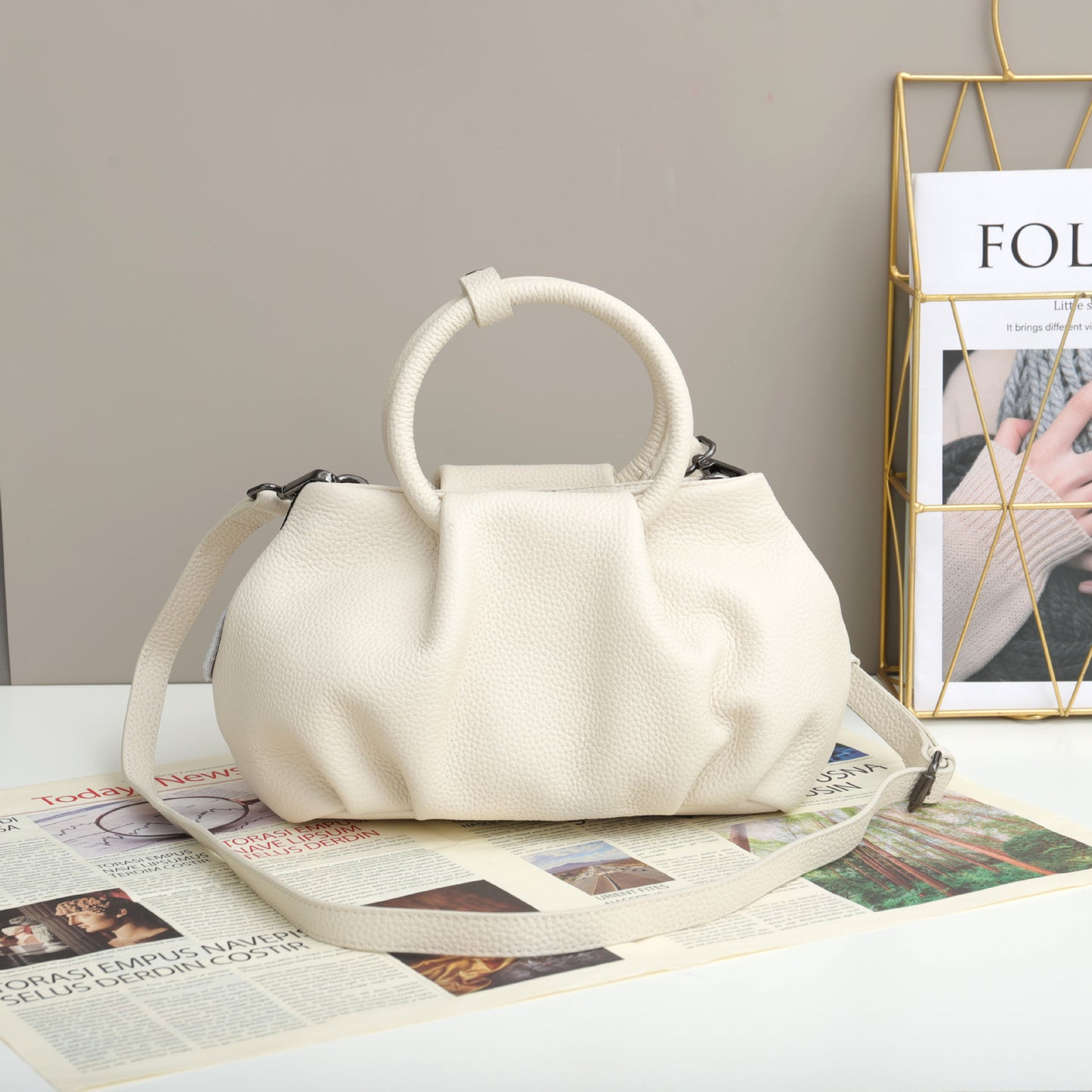 Women's Summer Fashion High-grade Pleated Cloud Western Crossbody Bags