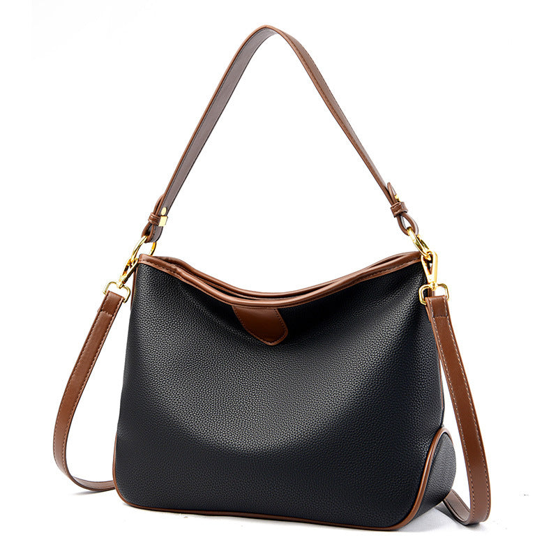 Women's Textured Large Capacity Fashion Portable Underarm Tote Bags