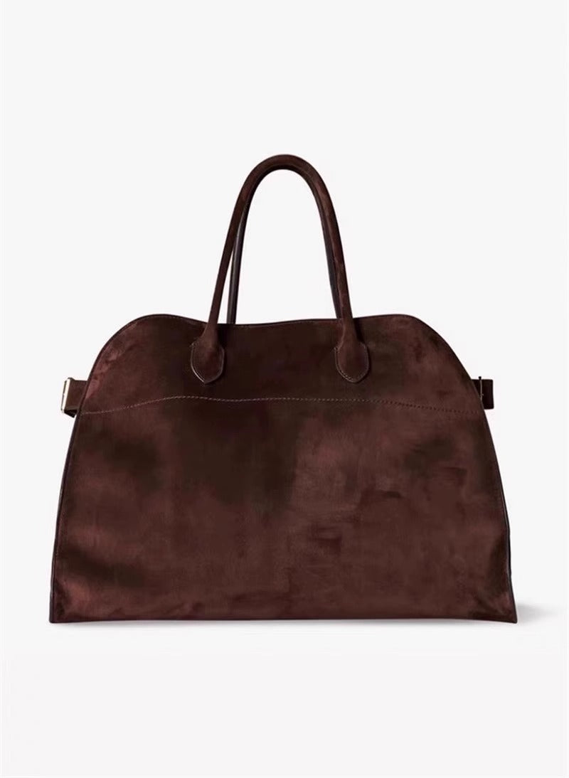 Real Leather Suede Lychee Pattern Commuter Crossbody Bags