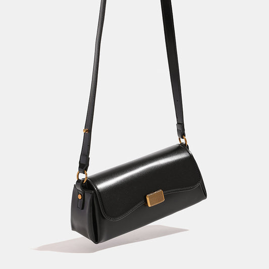 Women's Retro French Stick Underarm Fashionable Design Small Square Bags