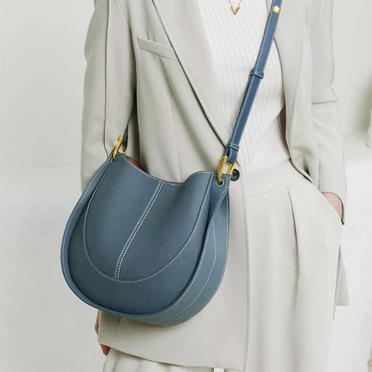 Women's Soft Leather Design Special Interest Light Luxury Shoulder Bags