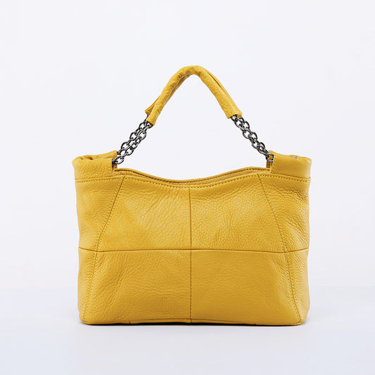 Women's First Layer Cowhide Portable Genuine Leather Handbags