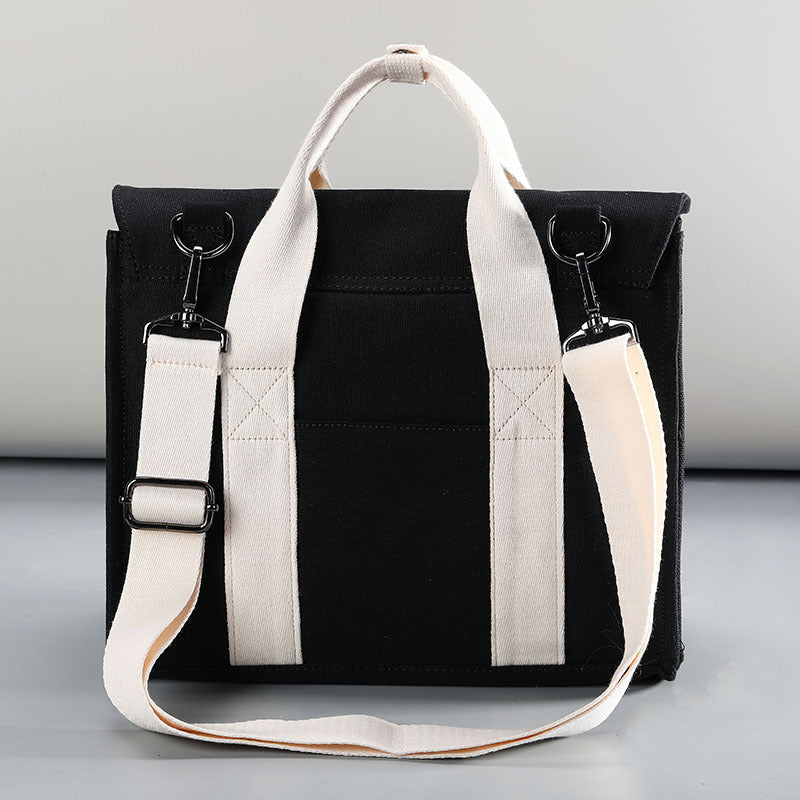Korean Style Canvas Large Capacity Commuter Men's Shoulder Bags