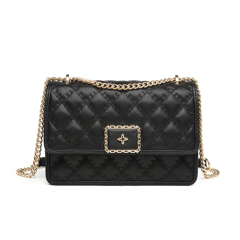 Women's Chain Rhombus Leather Classic Style High-grade Bags