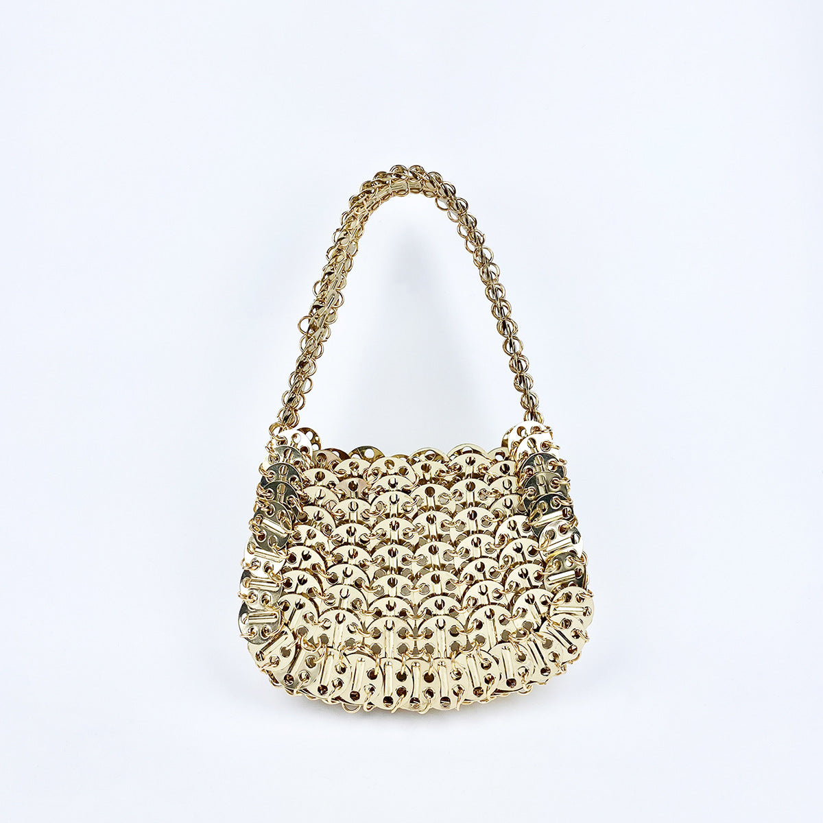 Women's Painted Iron Sequins Solid Color Portable Armpit Bags