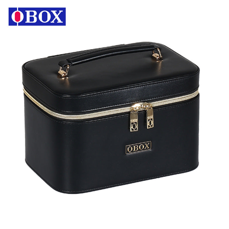 Women's With Mirror Good-looking Portable Storage Cosmetic Bags