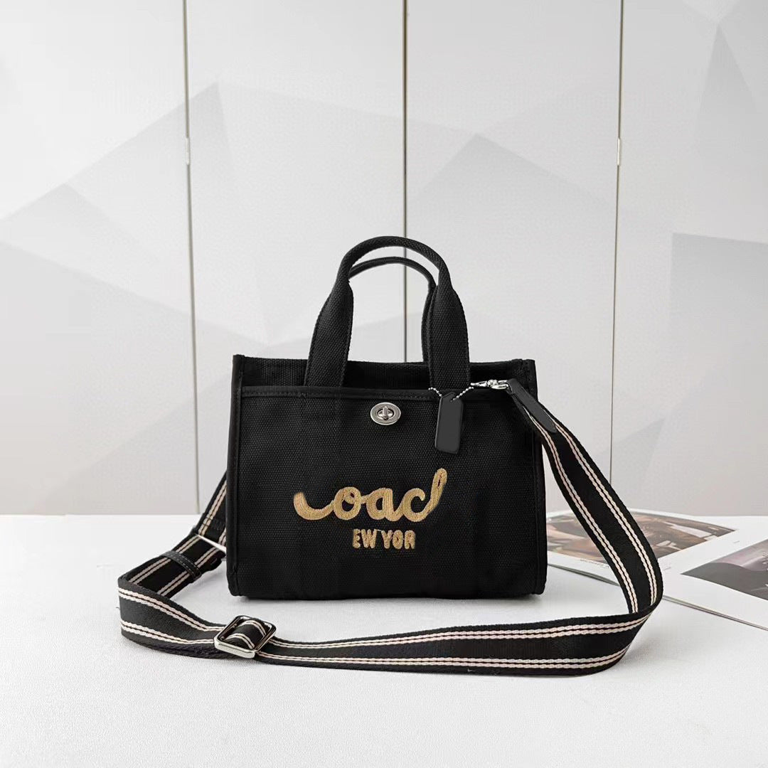 High-quality Canvas Large Capacity Embroidered Portable Crossbody Bags