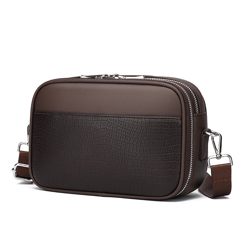 Men's Double Zipper High Quality Multifunctional Clutch Men's Messenger Bags