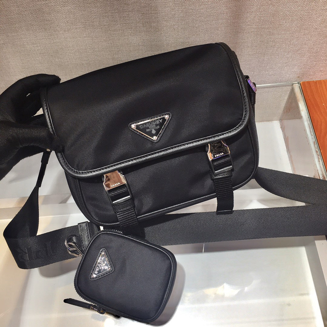 Women's & Men's & P's Recycled Nylon Parachute Waterproof Men's Messenger Bags