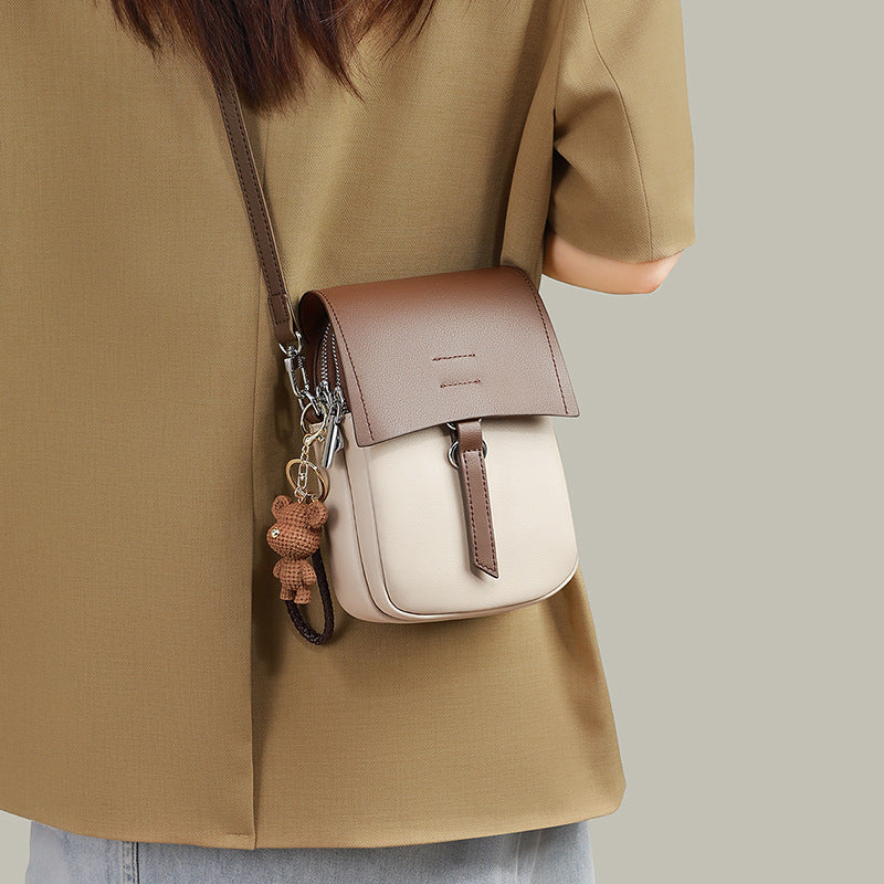 Women's Mobile Summer High Sense Mini Genuine Crossbody Bags