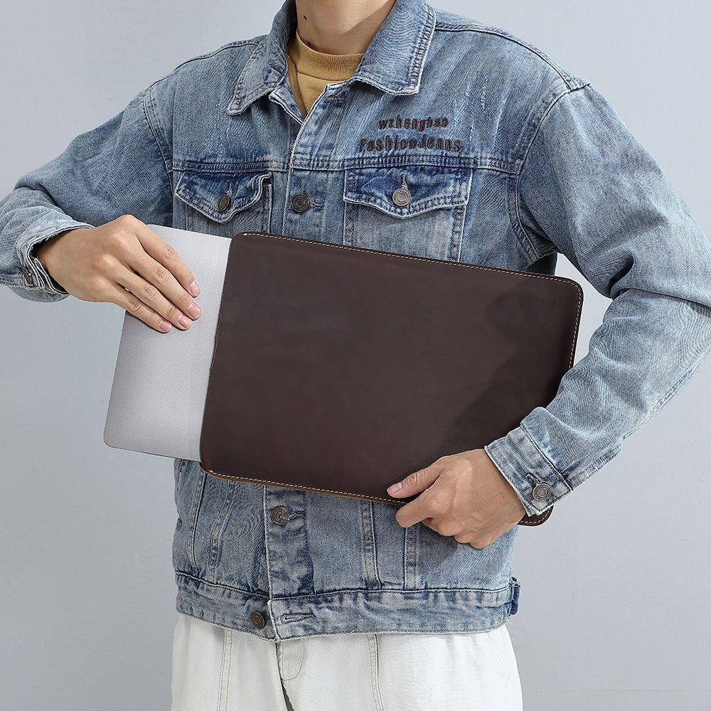 Leather Computer Liner Horizontal Vertical Inch Bags