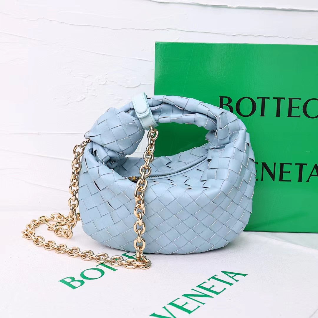 Summer Woven Croissant Knotted Clutch Light Bags