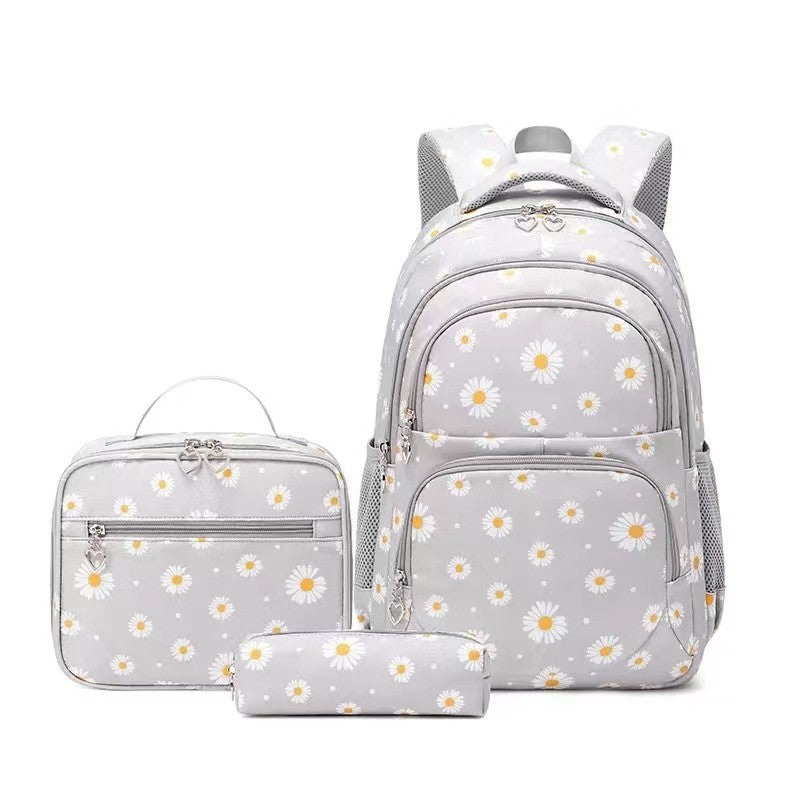 Children's Daisy Primary Secondary Suit Strap Lunch Elementary School Students' Schoolbags