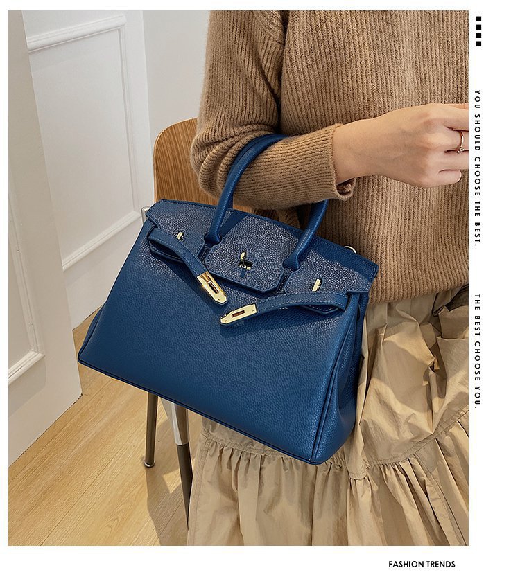 Summer Solid Color Synthetic Leather Shopping Crossbody Bags