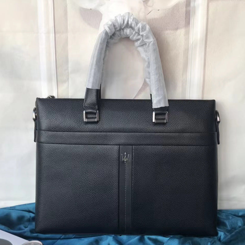 Men's Genuine Leather Commuter Large Capacity Waterproof Men's Briefcases