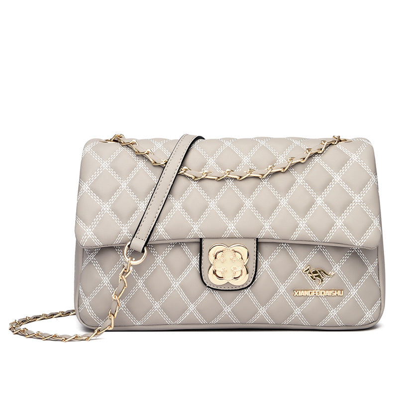 Women's Diamond Chain Korean Dignified Portable Fashion Shoulder Bags