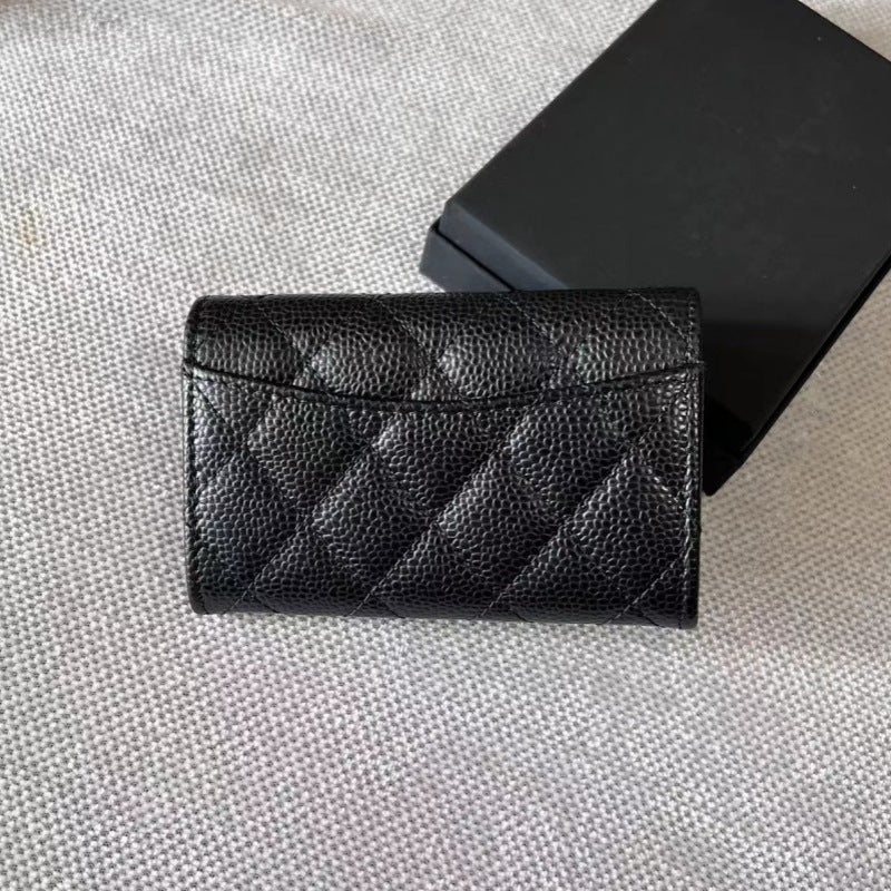 Style Business Caviar Diamond Plaid Female Card Holder