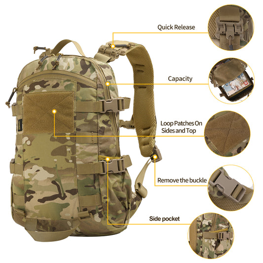 Cricket Nylon Water Portable Lightweight Combat Sports Backpacks