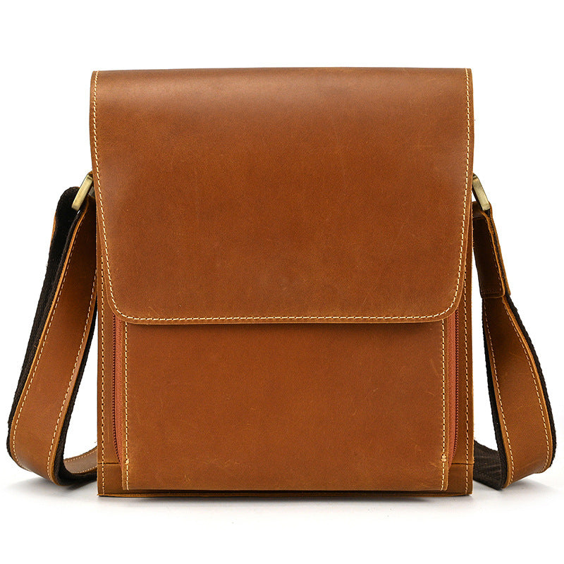 Men's Leather Crazy Horse First Layer Cowhide Bags