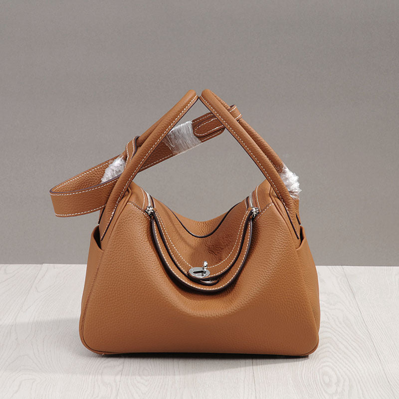 Women's Medicine Box Big Quality First Layer Leather Handbags