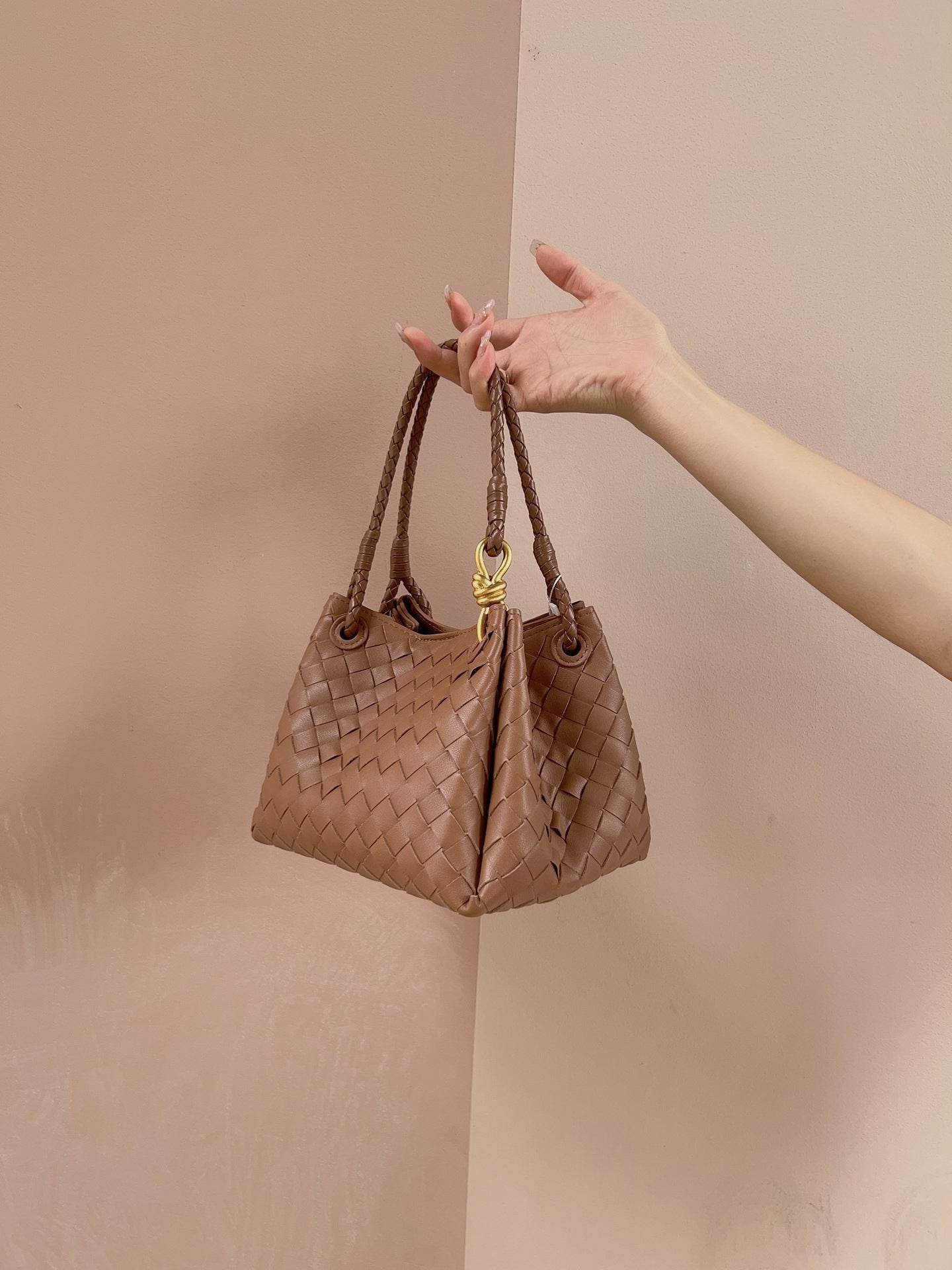 Woven Parachute Shu Portable Vegetable Basket Shoulder Bags