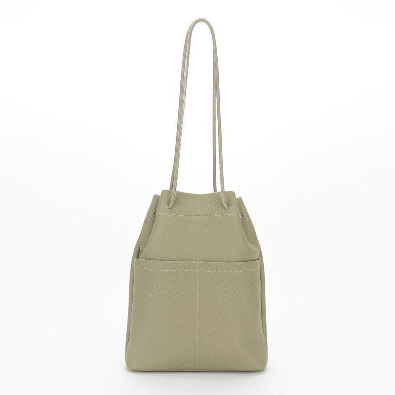 Women's Graceful Drawstring Minority Simple Fashion Backpacks