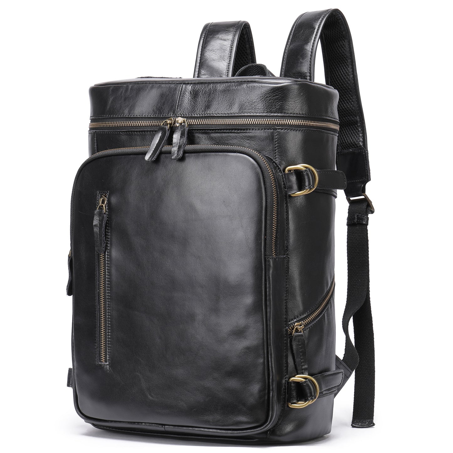 Men's Elegant Slouchy Large Capacity Leather Backpacks