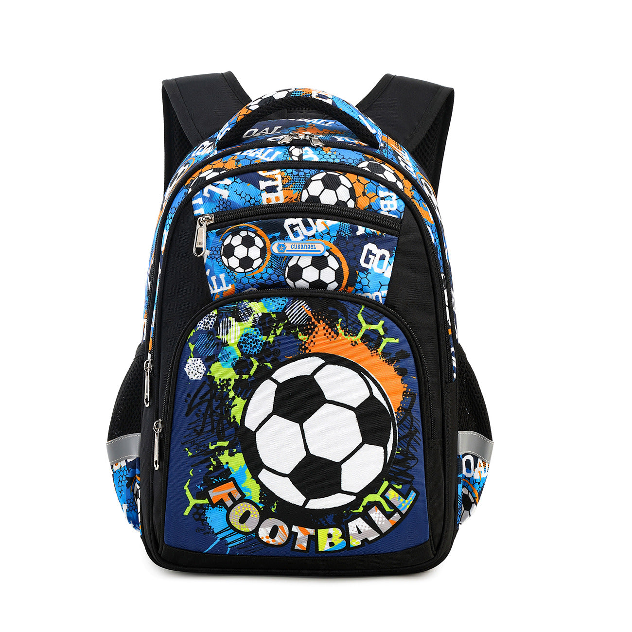 Children's Durable Striped Unicorn Cartoon Printed Elementary School Students' Schoolbags