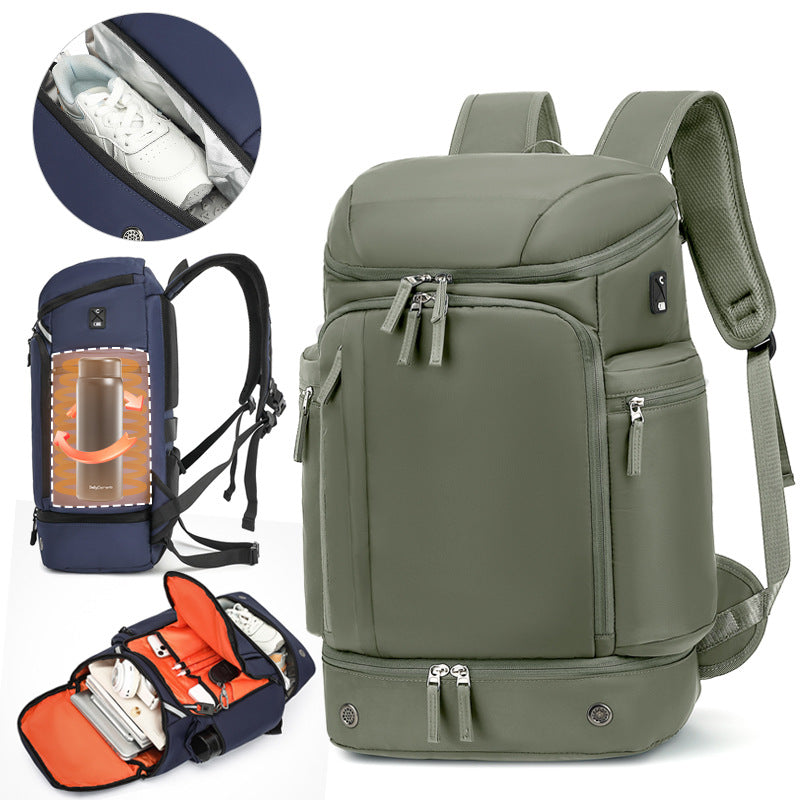 Men's Large Capacity Carpetbag Shoe Warehouse Backpacks