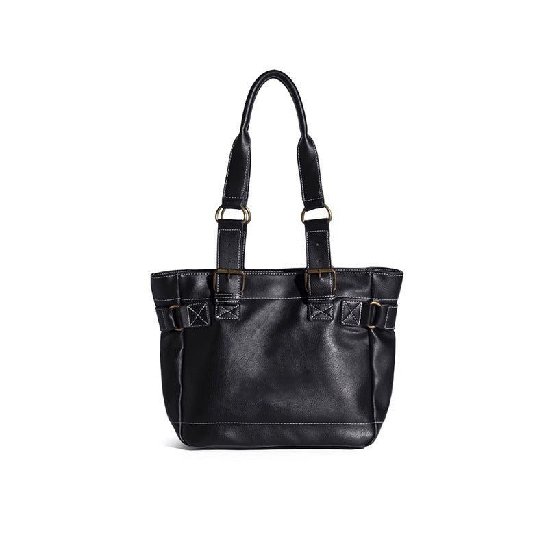 Mother's Soft Leather Design Star Large Tote Bags