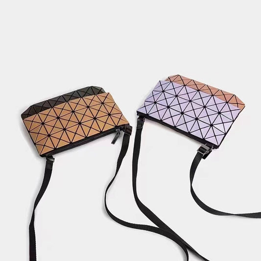 Kangaroo Styled Contrast Color Long Strap Crossbody Bags