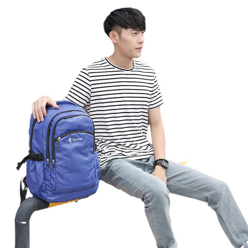Men's Breathable Wearable Leisure Solid Color Backpacks