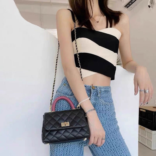 Women's Classic Style Color Matching Ball Pattern Crossbody Bags
