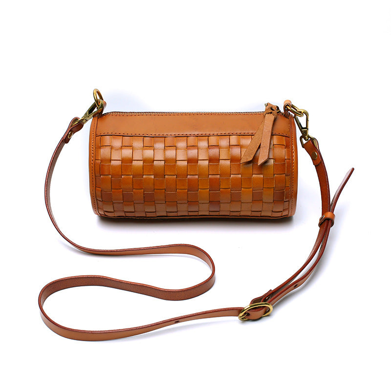 Women's Retro High-grade Niche First Layer Cowhide Handmade Bags