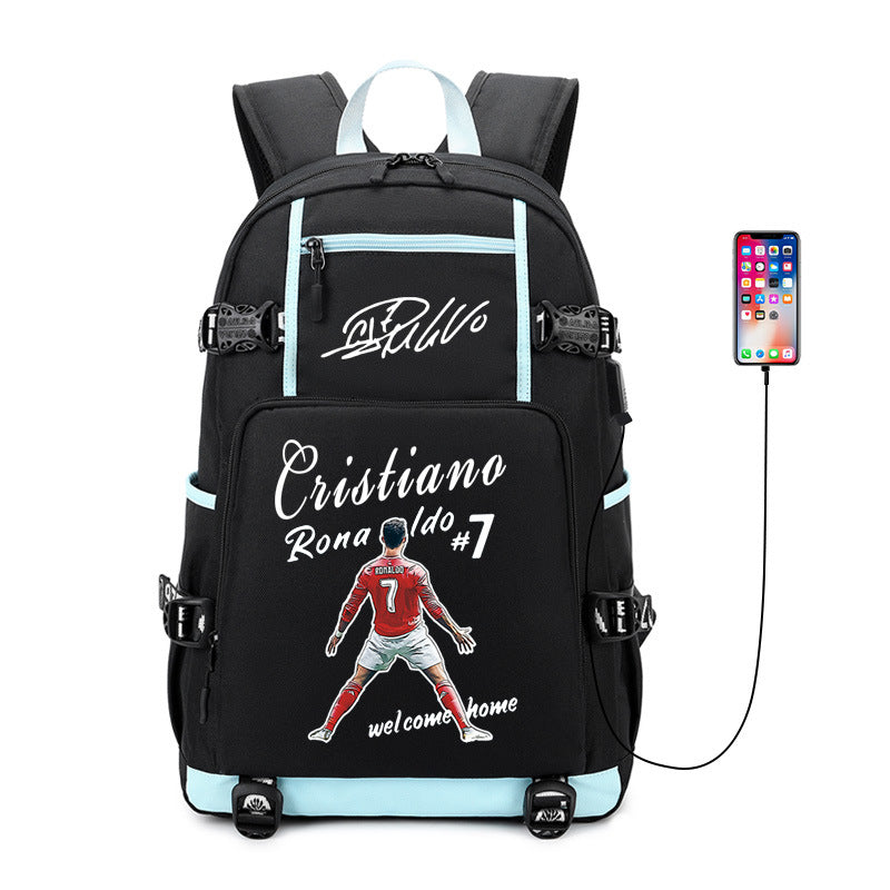 Women's & Men's & Football Star Luo Large Capacity Backpacks