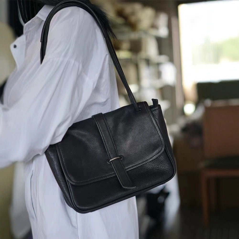 Women's Design Handmade Cattle Leather High-grade Niche Bags