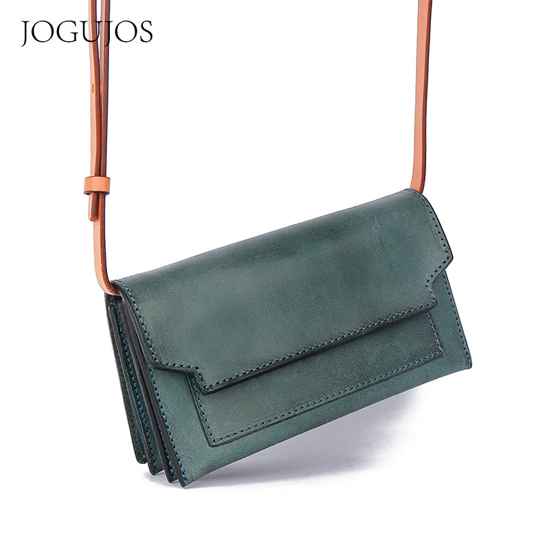Women's Simple Fashion Cowhide Genuine Leather Shoulder Bags