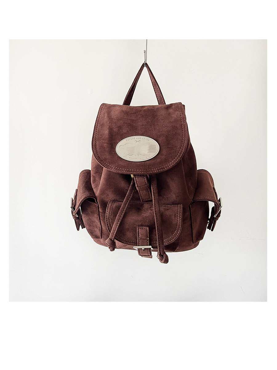 Niche Jin Nylon Quilted Flip Drawstring Backpacks