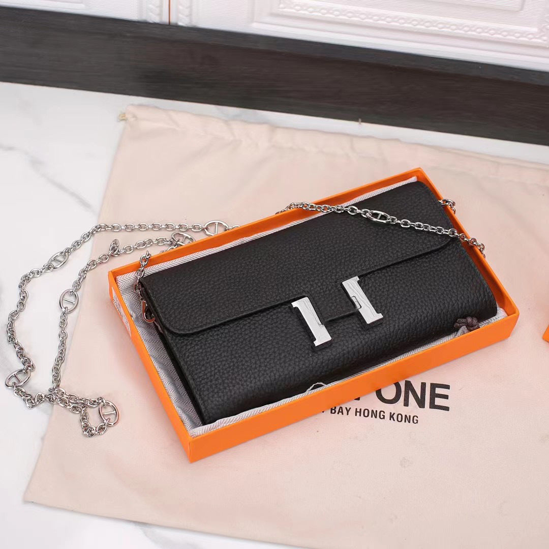 Lychee Pattern Long High Texture First Crossbody Bags