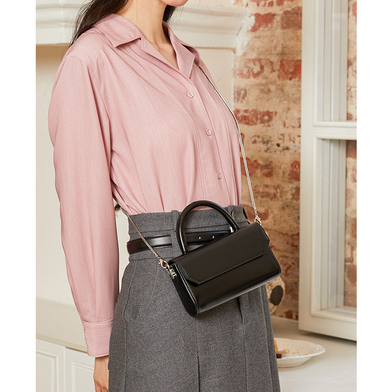 Women's Portable Chain High Sense Niche Genuine Bags