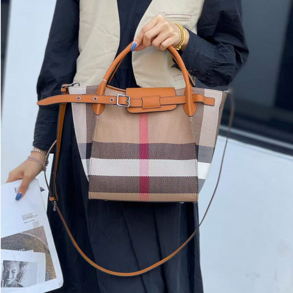 Women's Cowhide Big Fashion Elegant Retro Easy Handbags