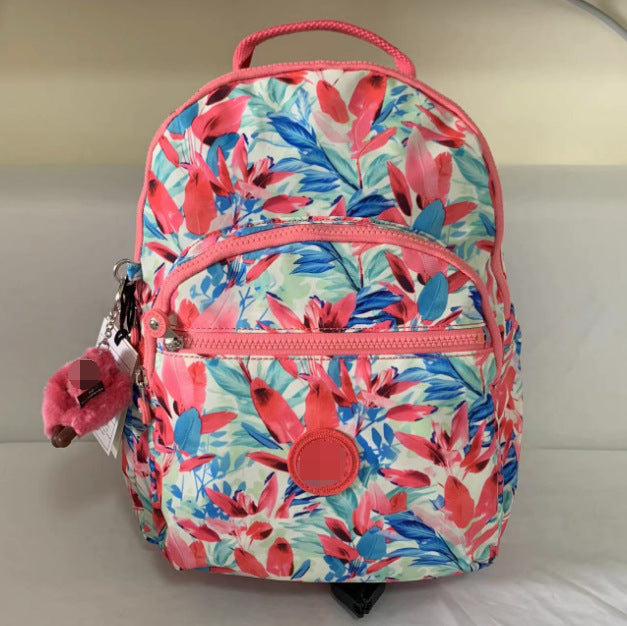 Summer Nylon Monkey Medium Side Commuter Backpacks