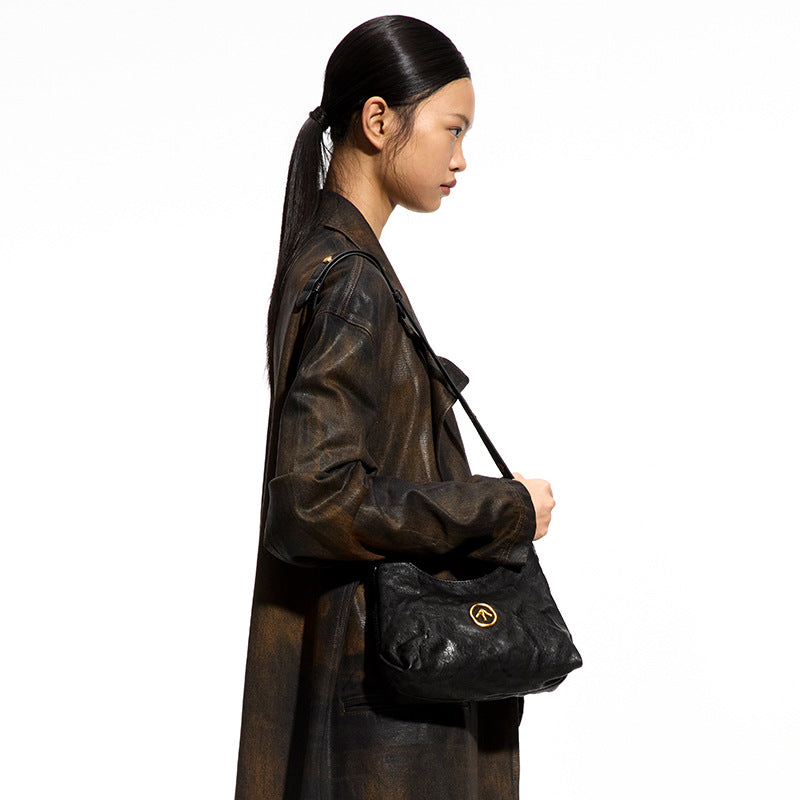 New Sun Mini Genuine Leather Soft Shoulder Bags