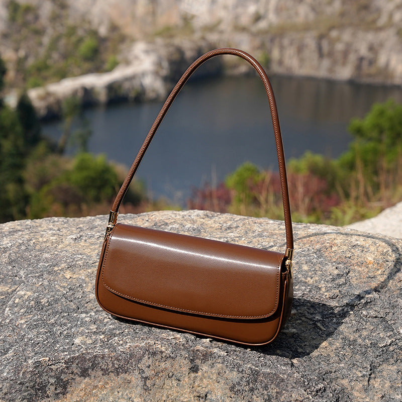 Women's Genuine Leather Saddle Commuter Underarm Design Armpit Bags